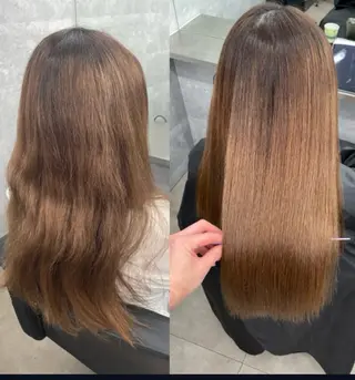 ロング 縮毛矯正支持率👑 No.1 SORAのヘアスタイル