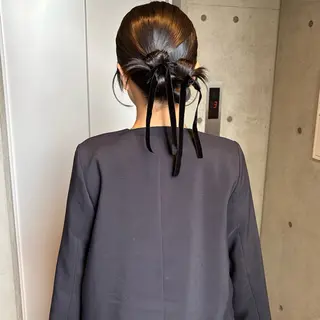 ヘアアレンジ riko/レイヤー/ 艶カラー/ヘアセットのヘアスタイル