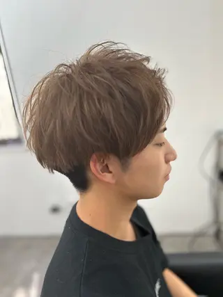 ショート カラー メンズ CHELSEA  梅田所属・OKADA/メンズ /カット/眉/縮毛のヘアスタイル