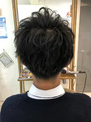 ショート メンズ 保住 亮太のヘアスタイル
