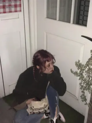 カラー ピンクベージュ/新潟 万代/高橋桃葉🍑のヘアスタイル