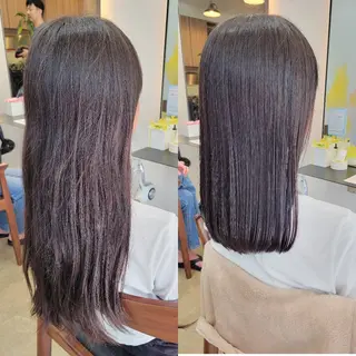 セミロング stoke TOKYO所属・野村 果音(カノン)のヘアスタイル