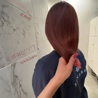セミロング カラー SANDRO所属・SANDRO eno☺︎のヘアスタイル