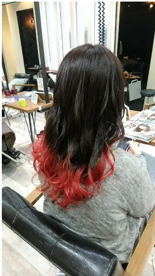 カラー ロング ACROあべの店所属・艶カラー/インナー /グラデ/大西小百合のヘアスタイル