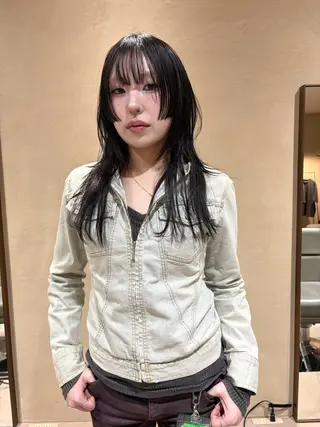 ロング ボブ/タイトアレンジ 個性派結婚式アレンジのヘアスタイル