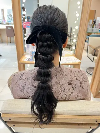 ロング ヘアアレンジ なつな/ 透明感カラーのヘアスタイル