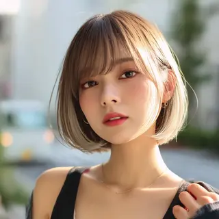 ミディアム 飯田 知将のヘアスタイル