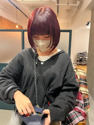 ショート カラー 暖色/パーマ 🌼クニトウメイのヘアスタイル