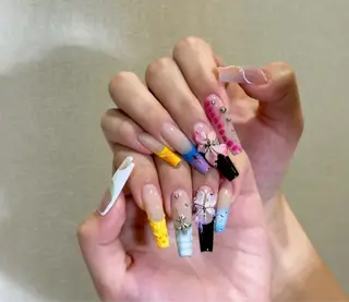 ネイル 長さだし専門店 M2　rikaのネイルデザイン