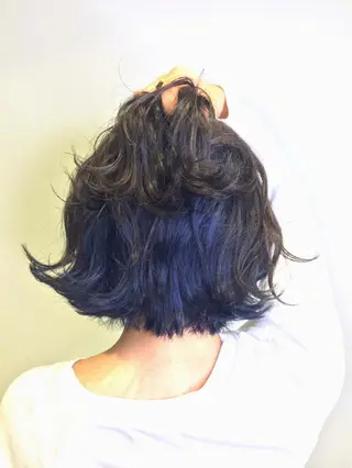 ミディアム カラー ヘアアレンジ メンズパーマ特化/ KAORU/店長のヘアスタイル