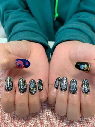 ネイル rukianail 新里のネイルデザイン