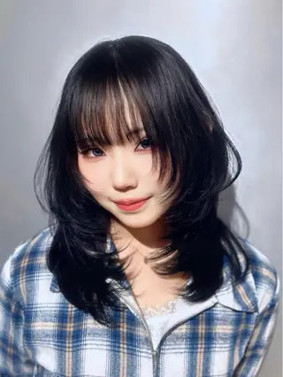 ロング カラー 店長✨️韓国レイヤー ✖︎髪質改善／純大のヘアスタイル