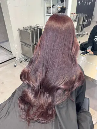 ロング カラー 艶カラー♡クール トレンドヘア♡アユミのヘアスタイル