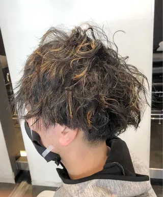 メンズ ボブスタイル/ 透明感カラー/八幡のヘアスタイル