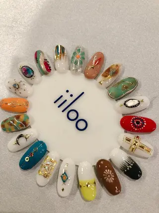 ネイル iiloo aromaworksのネイルデザイン