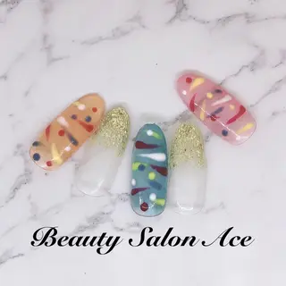 ネイル Beauty Salon Ace（ネイルサロン　エース）所属・池袋フィルイン Ace♡長さだしのネイルデザイン
