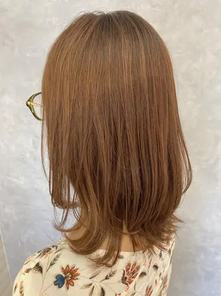 ミディアム カラー 五月女 隼人のヘアスタイル