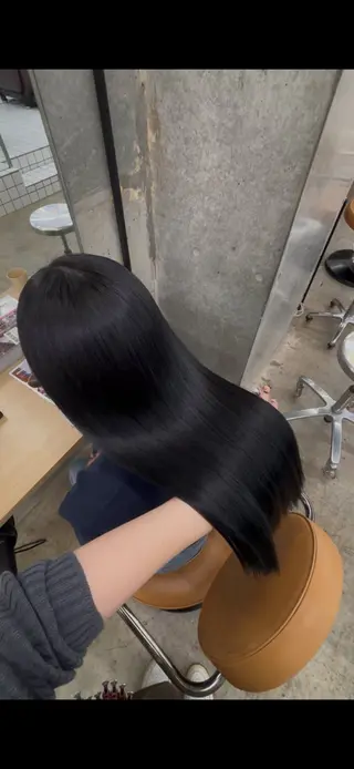 ロング カラー ダメージレスカラー 縮毛MISAKI🦋のヘアスタイル