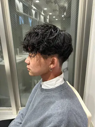 ショート パーマ メンズ L’Aube ami所属・佐野 拓海のヘアスタイル