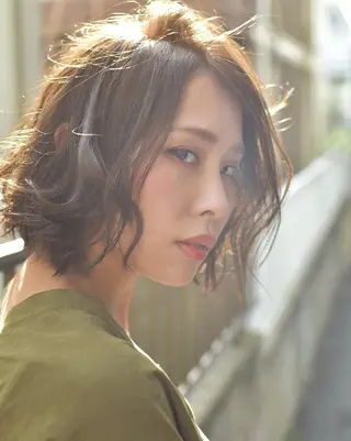 ミディアム カラー 北川 裕暁のヘアスタイル