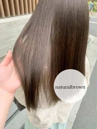 ロング カラー パーマ 髪質改善/縮毛矯正 艶カラー/珠聡のヘアスタイル