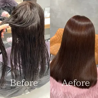 ロング charm《銀座》 ヘアセット/縮毛矯正のヘアスタイル