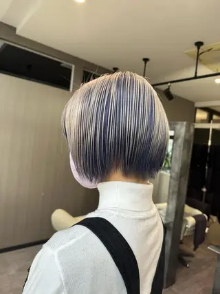 ショート カラー be flot所属・髪質改善/大阪守口市 🐣Ria‪🐣のヘアスタイル