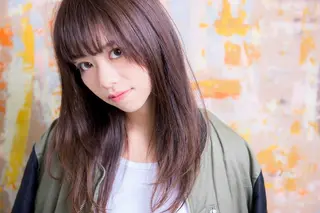 ミディアム セミロング カラー パーマ ヘアアレンジ Neolive plus所属・前田 裕介のヘアスタイル