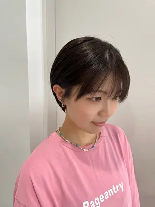 ショート モテヘア/グレージュ /ボブ/前原汐🎐のヘアスタイル