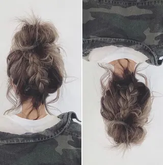 ミディアム カラー ヘアアレンジ 渡辺 瑠美のヘアスタイル