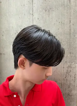 ショート パーマ メンズ カルマパーマ韓国ヘア shiryuのヘアスタイル