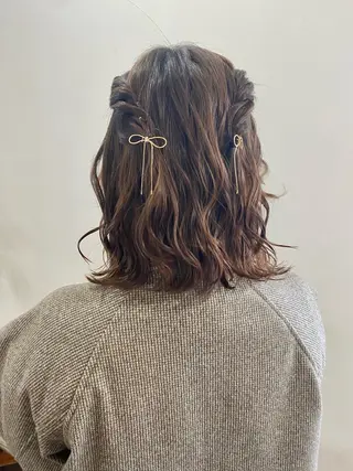 ショート ヘアアレンジ Kazaoka Saraのヘアスタイル