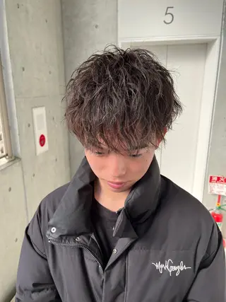 ミディアム 小村 敏司のヘアスタイル