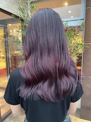 ロング カラー ヘアアレンジ EARTH長岡店🩵 石原莉穂のヘアスタイル
