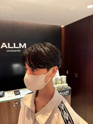 ショート パーマ メンズ カルマパーマ韓国ヘア shiryuのヘアスタイル