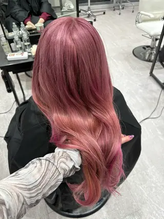 ロング カラー ハイトーン/カラー /ウルフ/RENAのヘアスタイル