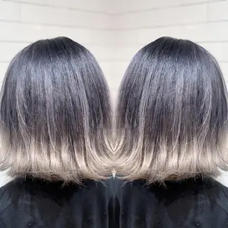 ショート カラー ヘアアレンジ 髪質改善×ハイトーン 中田啄也のヘアスタイル