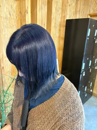 カラー まろみ暖色×ボブ ×chia🕯のヘアスタイル