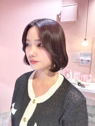 ミディアム 🩰横浜カットモ デル／ショート／ボブのヘアスタイル