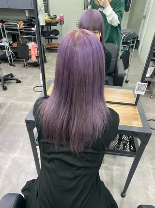 セミロング カラー Cecil hair所属・yui/パーマ/ メンズカットのヘアスタイル