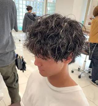 カラー パーマ メンズ 【メンズ特化】 池田大成✂︎のヘアスタイル