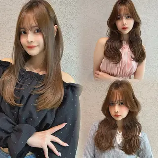 セミロング カラー レイヤー/髪質改善 Lond ambreのヘアスタイル