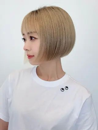 ショート ショート白髪染め無料 ／河瀬謙介のヘアスタイル