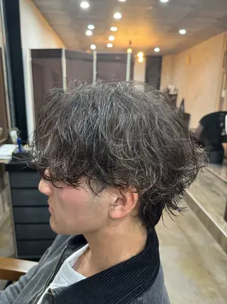 パーマ メンズ 毛流れ/シャドウ 🇰🇷AYATOのヘアスタイル