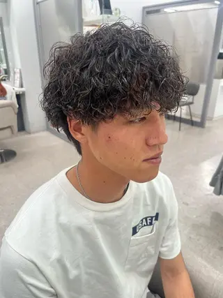 パーマ メンズ 🍐シャドウパーマ メンズ特化/守岡🍐のヘアスタイル