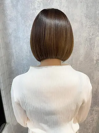 ショート カラー 【ボブ/透明感カラー 】🎀上村美緒🎀のヘアスタイル