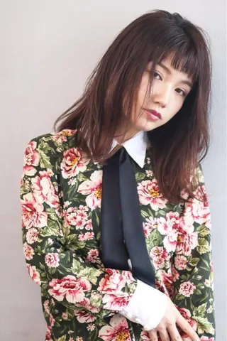 セミロング カラー パーマ ボブ/ショート/ 白髪染め/メンズ葛西のヘアスタイル