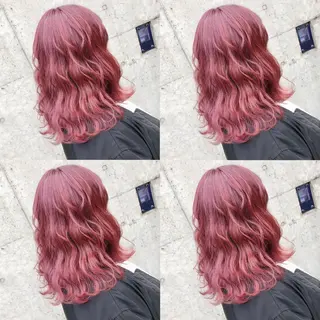セミロング カラー ヘアアレンジ メンズ キッズ 💟Chloe原宿店 🩶ハイトーンのヘアスタイル