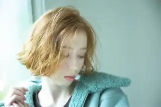 カラー 山崎/ボブ縮毛矯正 レイヤー髪質改善のヘアスタイル