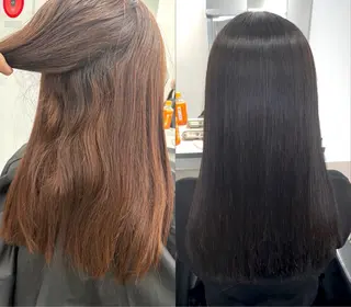 ロング カラー 髪質改善/縮毛矯正 ✂︎福澤　和嗣のヘアスタイル